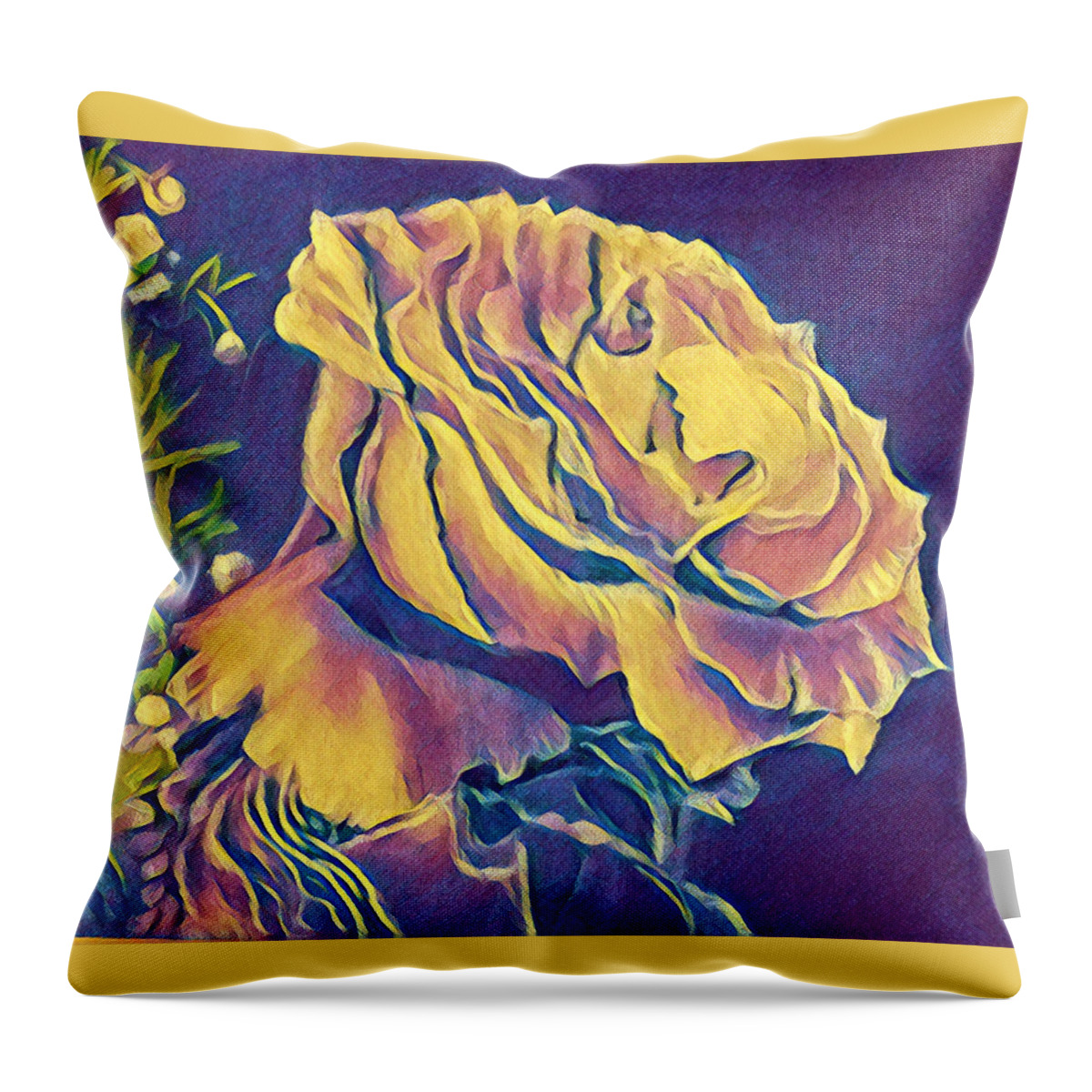 Photograph Throw Pillow featuring the photograph Celebration in Gold by Juliette Becker