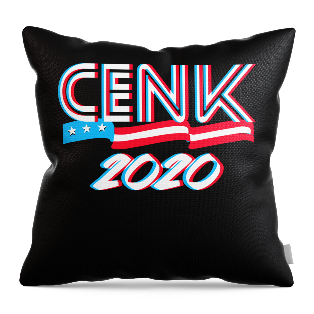 Progressive Throw Pillow featuring the digital art Cenk Uygur For Congress 2020 by Flippin Sweet Gear