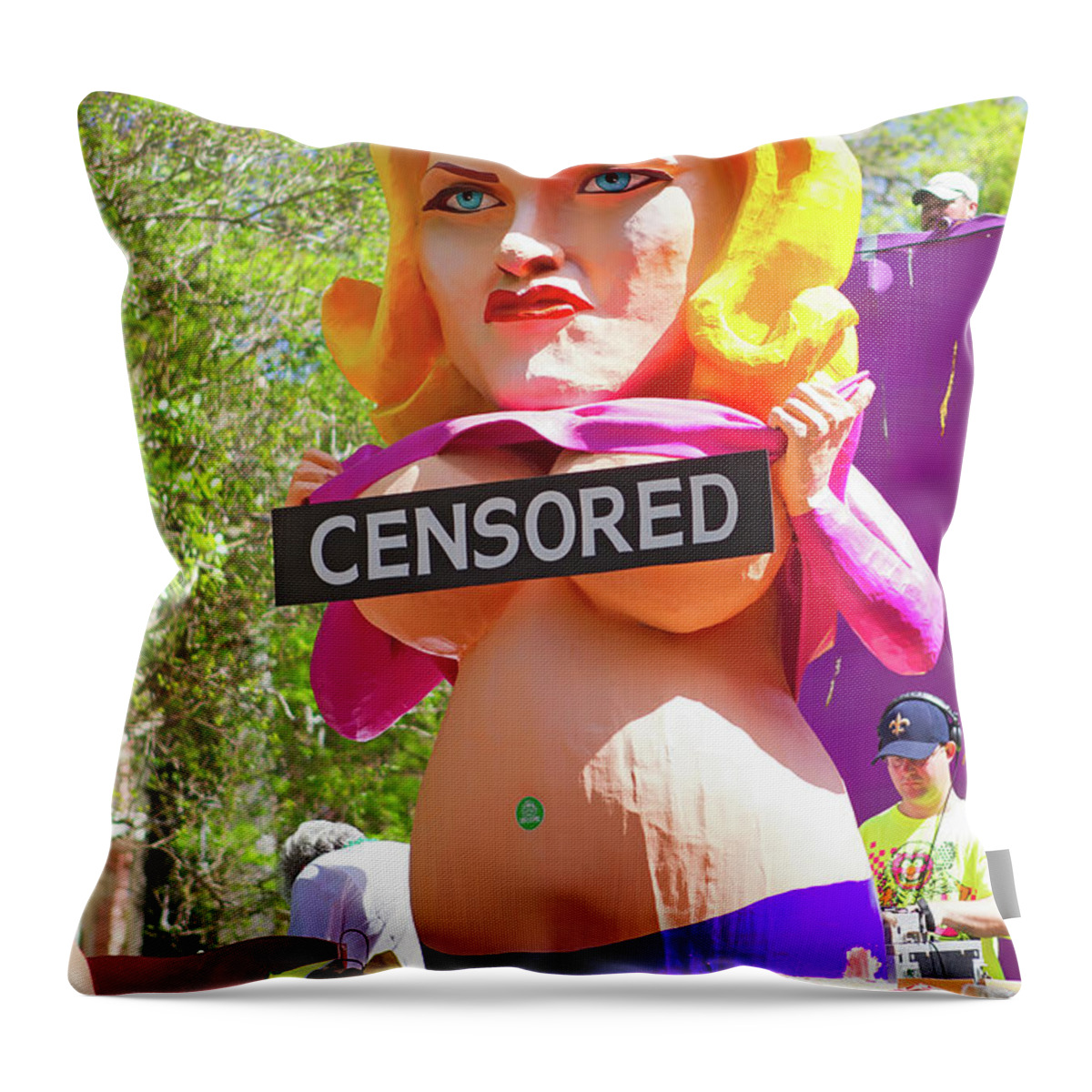 Float Throw Pillow featuring the photograph Censored by Jerry Fornarotto