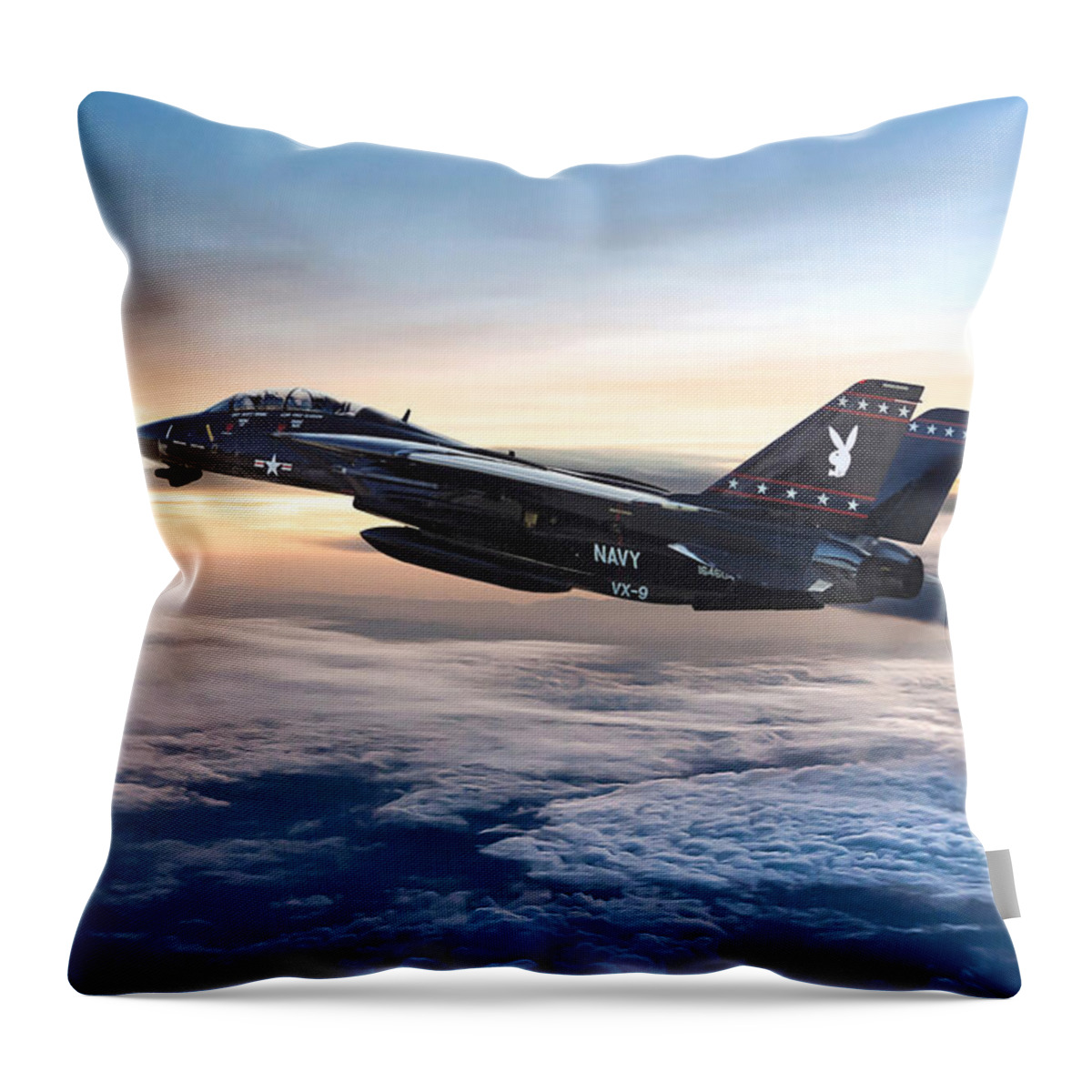 Aviation Throw Pillow featuring the digital art Centerfold by Peter Chilelli
