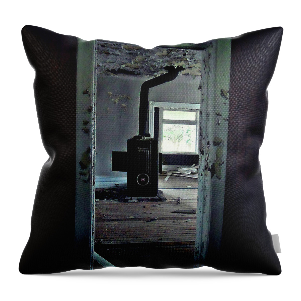 Centre Point Throw Pillow featuring the photograph Centre Point by Cyryn Fyrcyd