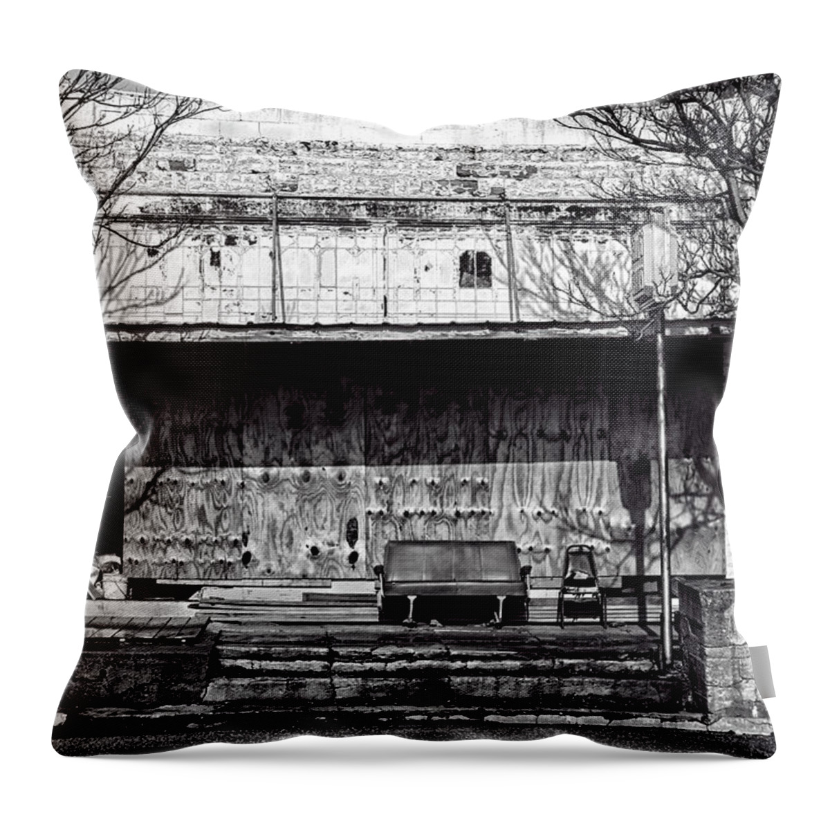 Ceramics Throw Pillow featuring the photograph Ceramics in Maywood by Steve Sullivan