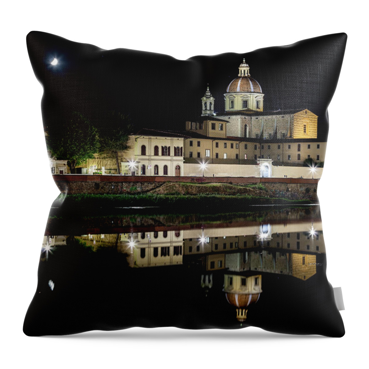 Arno Throw Pillow featuring the photograph Chiesa di San Frediano in Cestello by Alexey Stiop