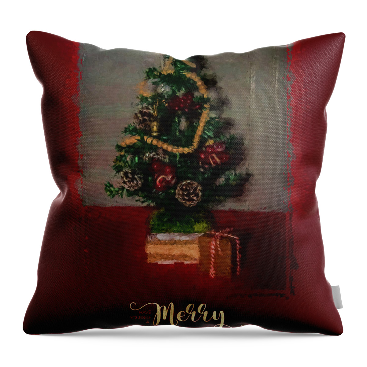 Holiday Throw Pillow featuring the photograph Christmas Card 0884 by Cathy Kovarik