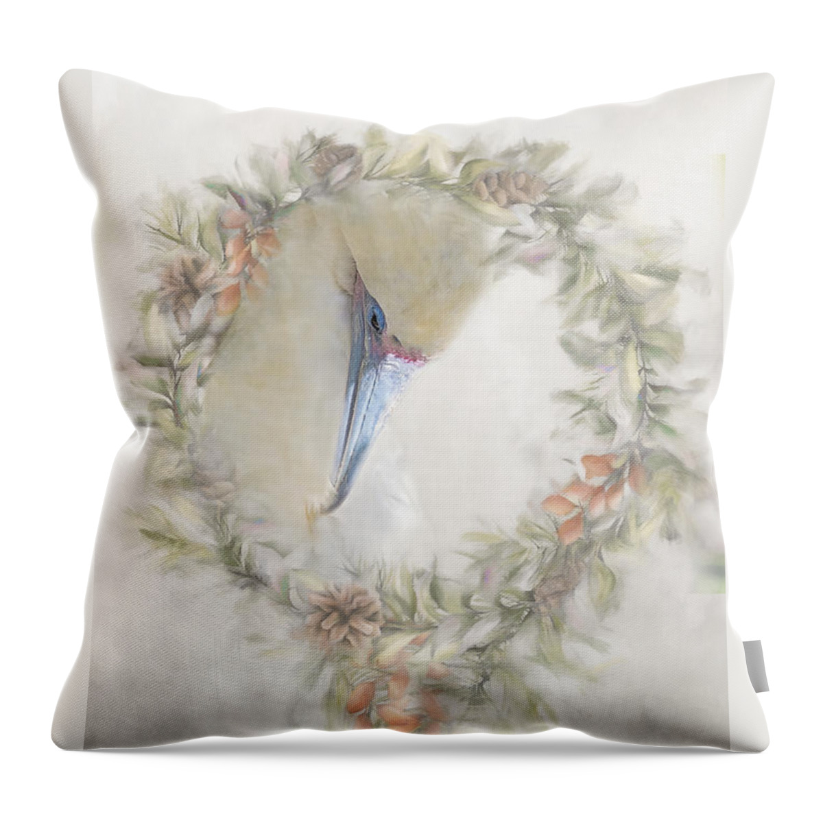 Photography Throw Pillow featuring the digital art Christmas Peace by Terry Davis