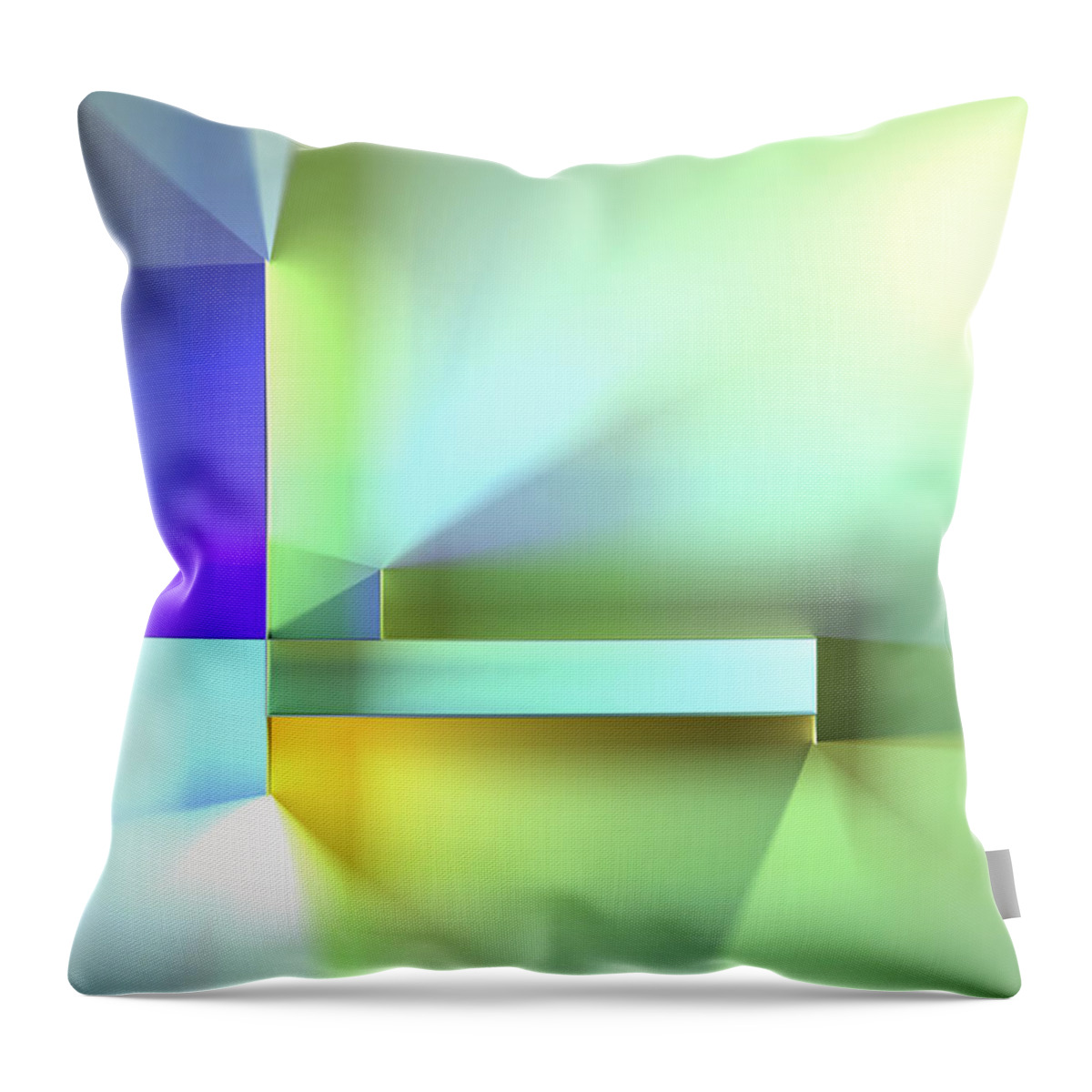Light Throw Pillow featuring the digital art Chromatic Geometry 35 by Scott Norris