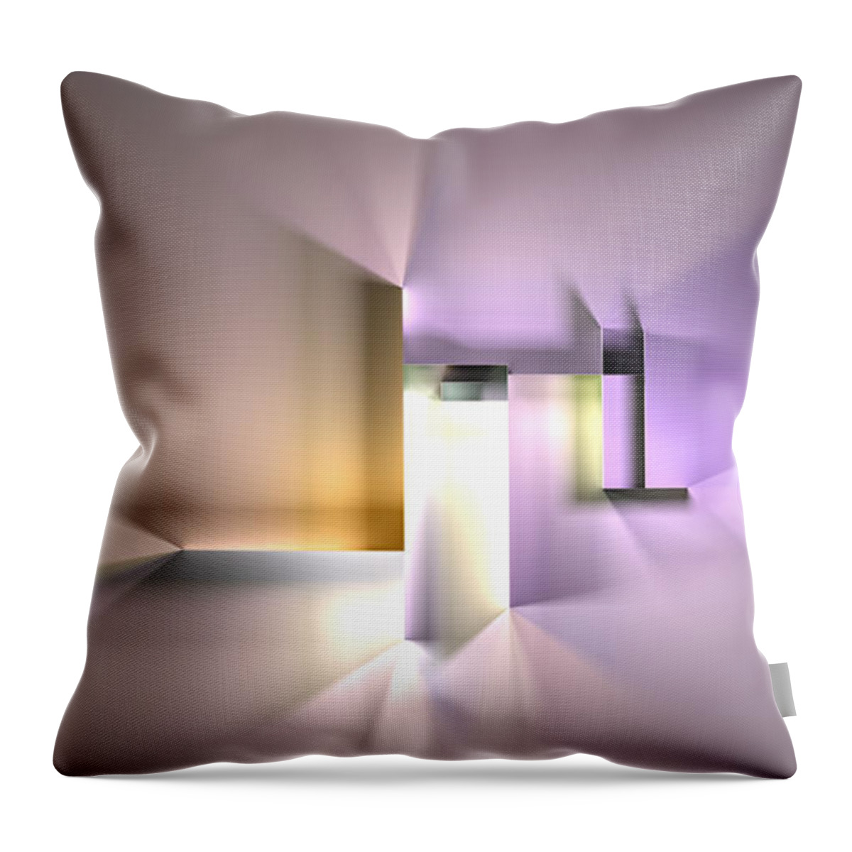 Light Throw Pillow featuring the digital art Chromatic Geometry 36 by Scott Norris