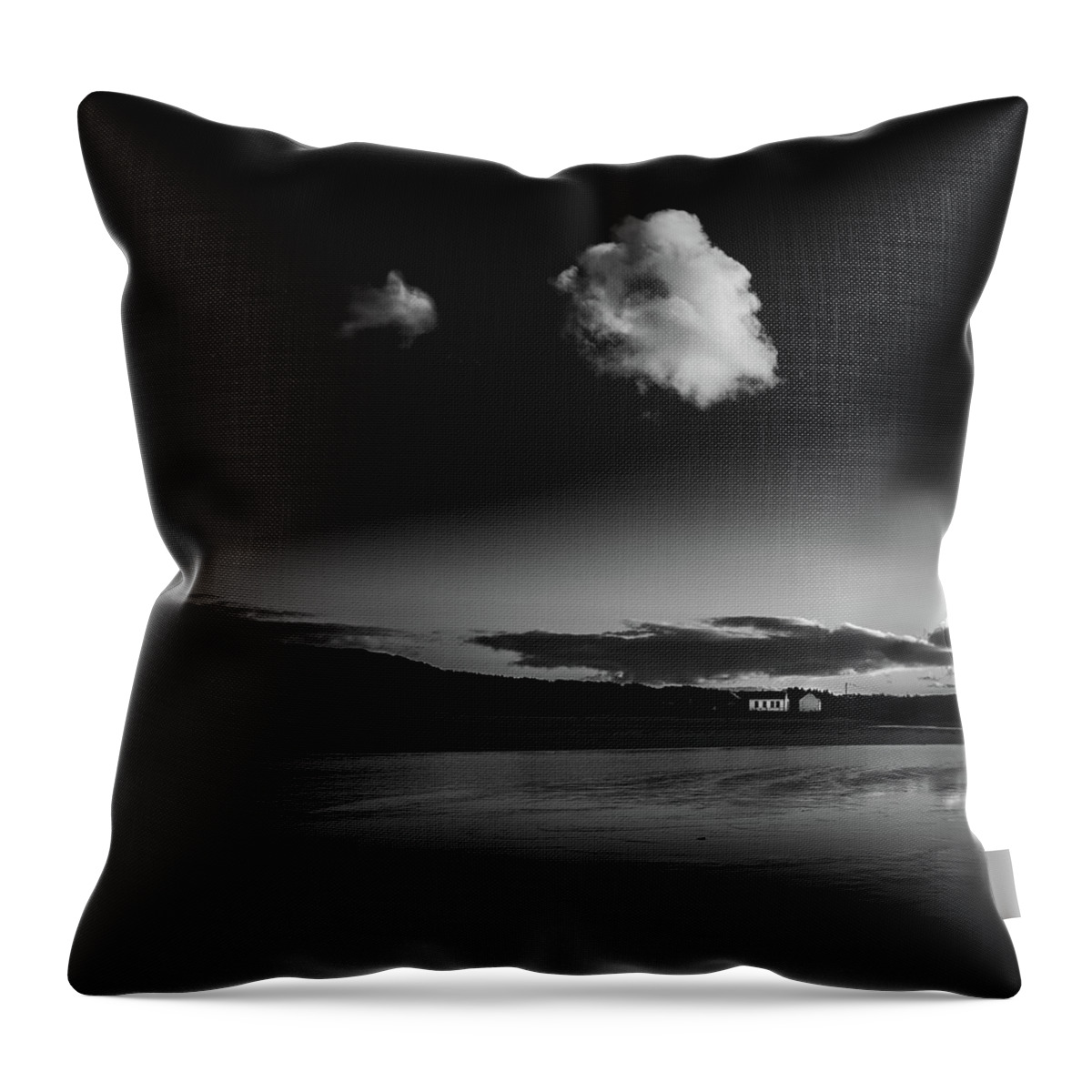 Lonely Throw Pillow featuring the photograph Cloud Cottage by Nigel R Bell