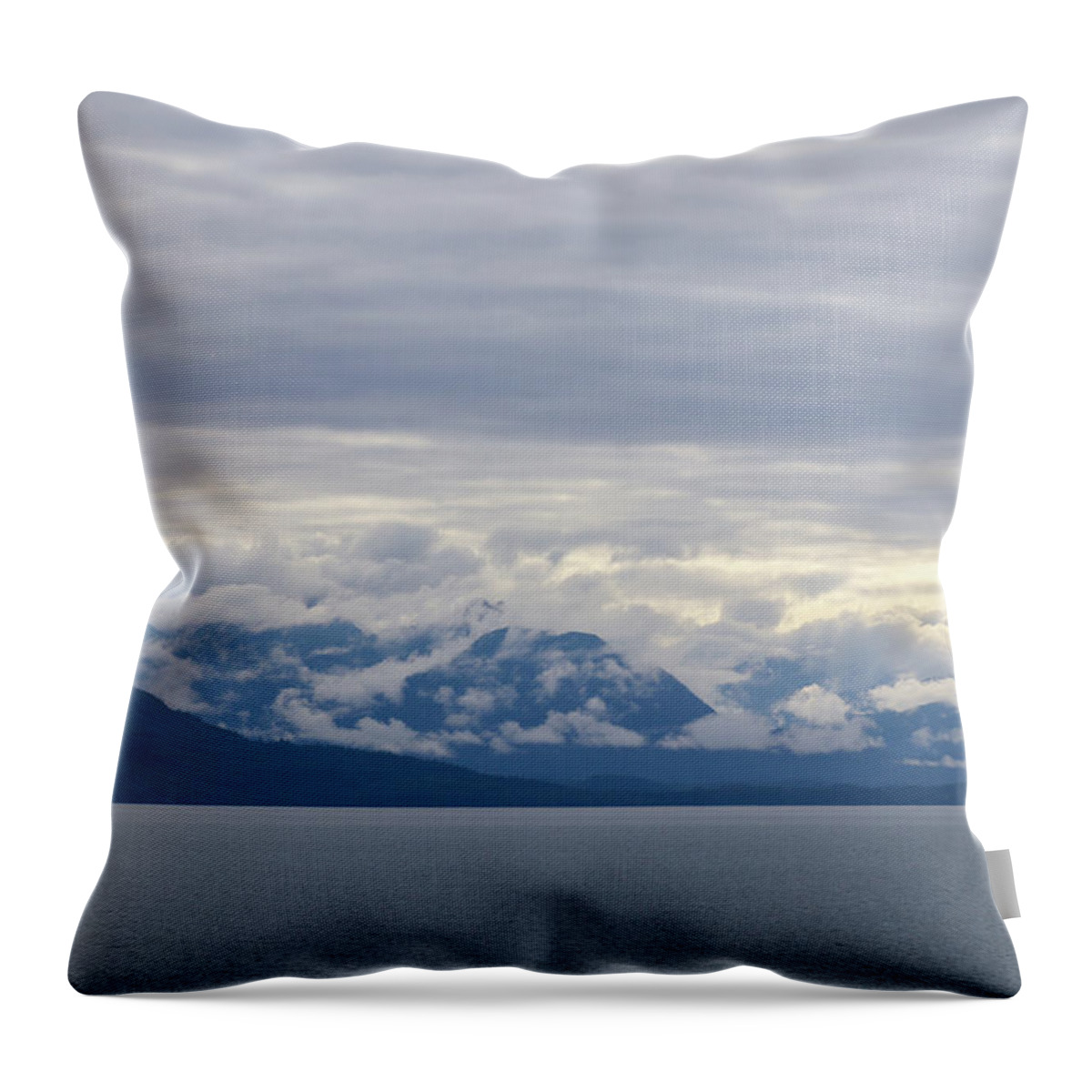 Alaska Throw Pillow featuring the photograph Cloud Feasts by Ed Williams