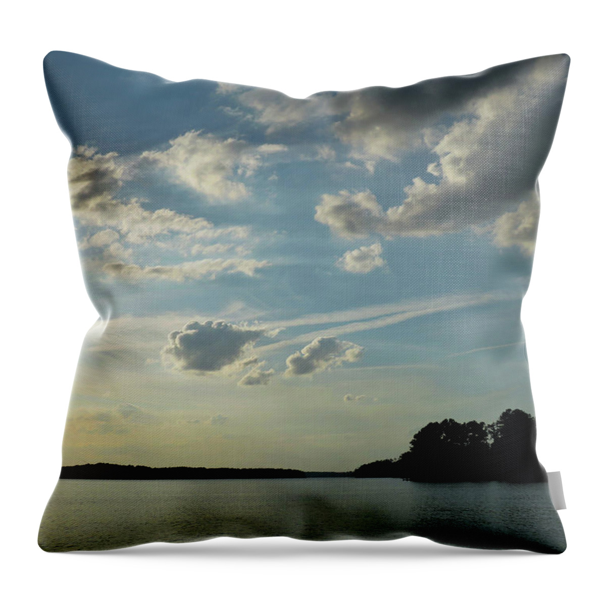 Clouds Throw Pillow featuring the photograph Cloud Reproduction by Ed Williams