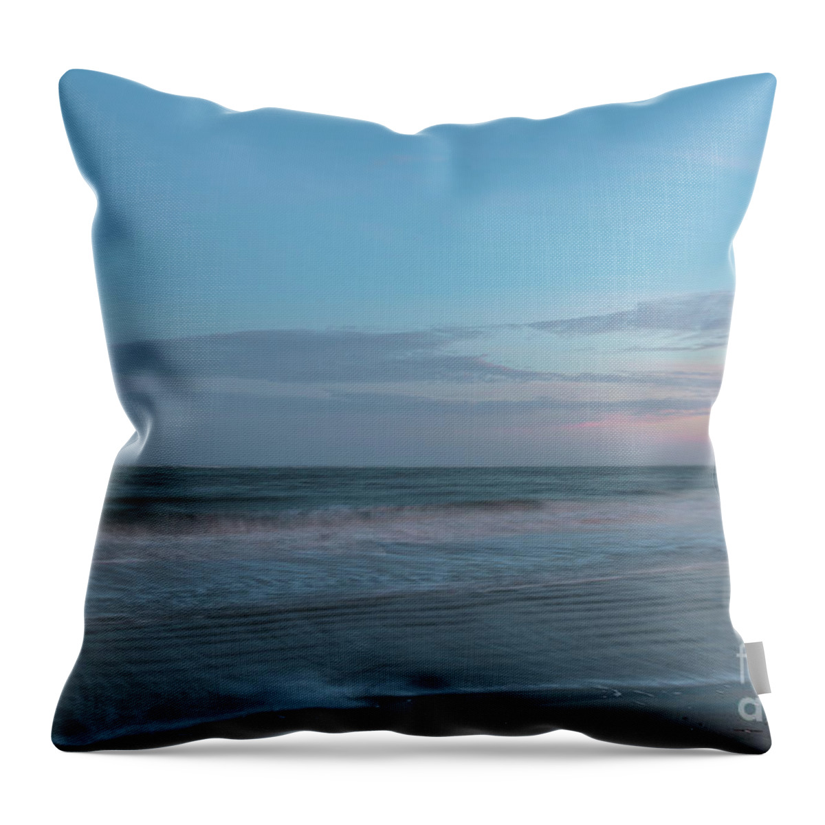 Breach Inlet Throw Pillow featuring the photograph Coastal Tides Ebb and Flow - Breach Inlet by Dale Powell