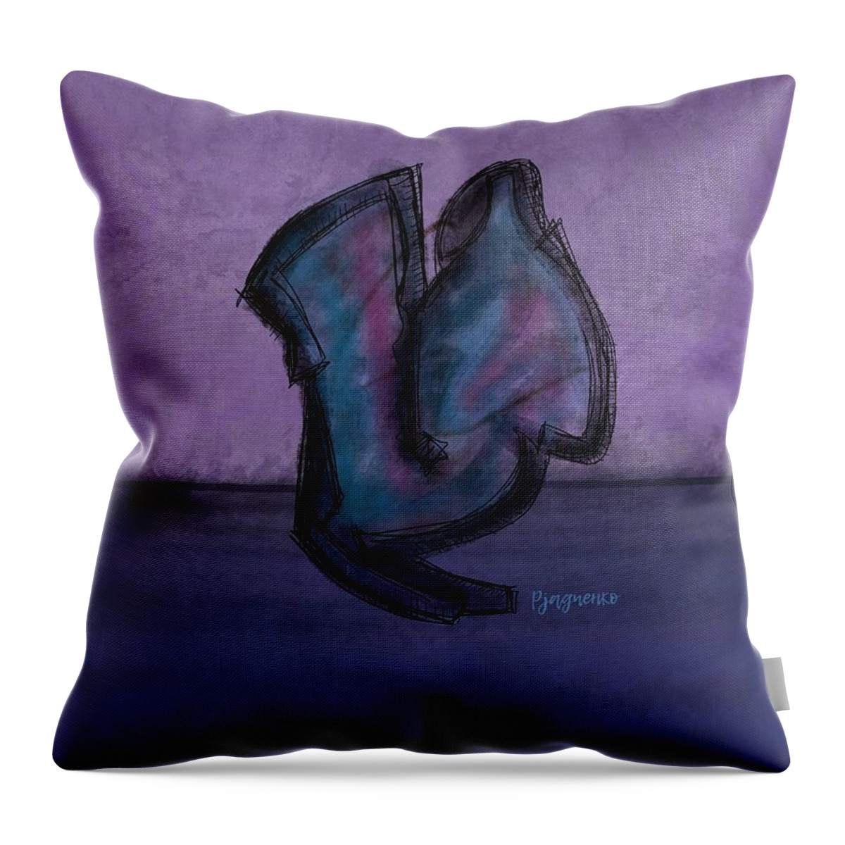 Cocoon Throw Pillow featuring the digital art Cocoon #9 by Ljev Rjadcenko