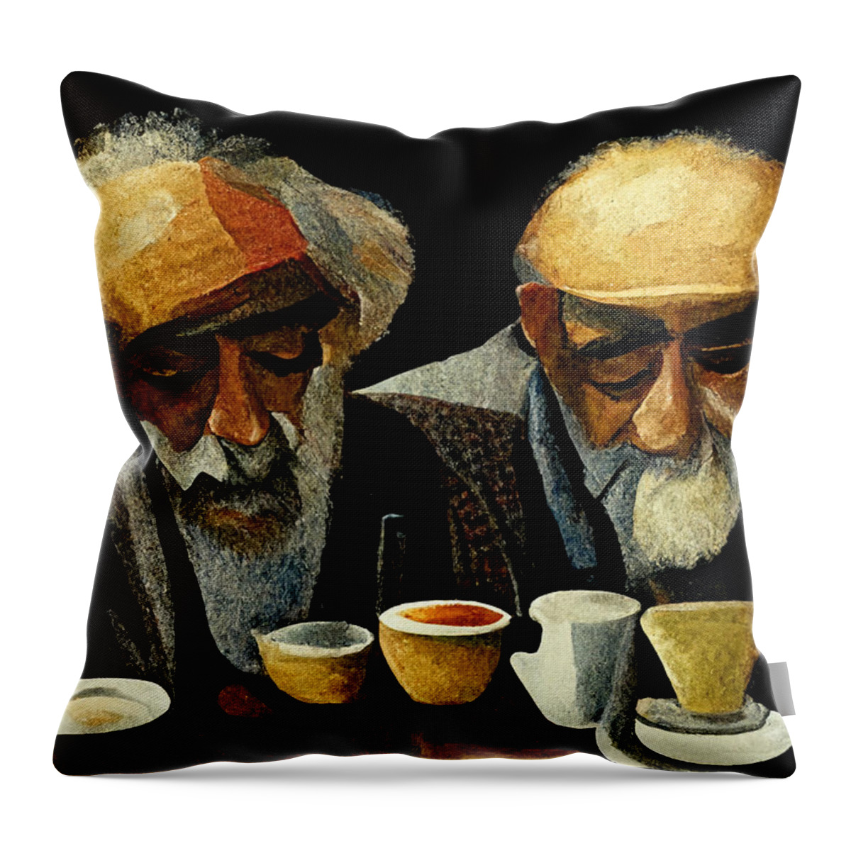 Coffee Throw Pillow featuring the digital art Coffee #11 by Craig Boehman