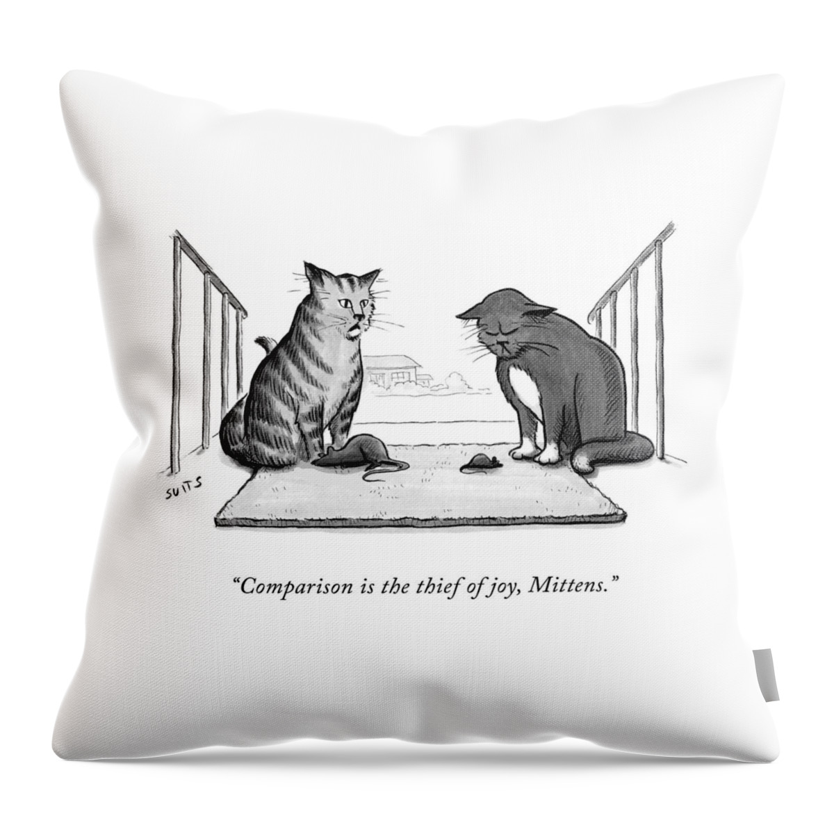 Comparison Is The Thief Of Joy Throw Pillow