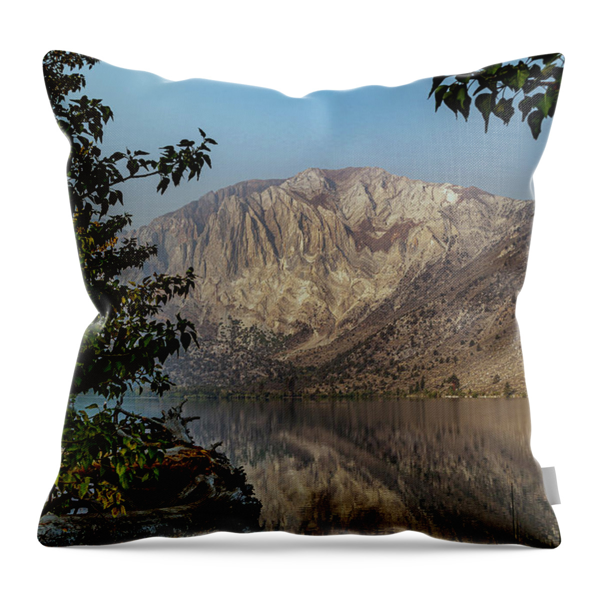 Convict Lake Throw Pillow featuring the photograph Convict Lake 3 by Cindy Robinson