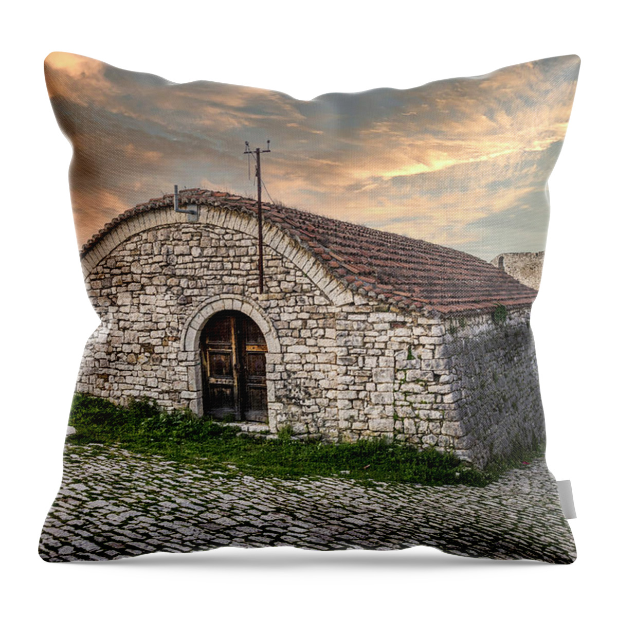 Cloudy Sky Throw Pillow featuring the photograph The Cool Room by Ari Rex