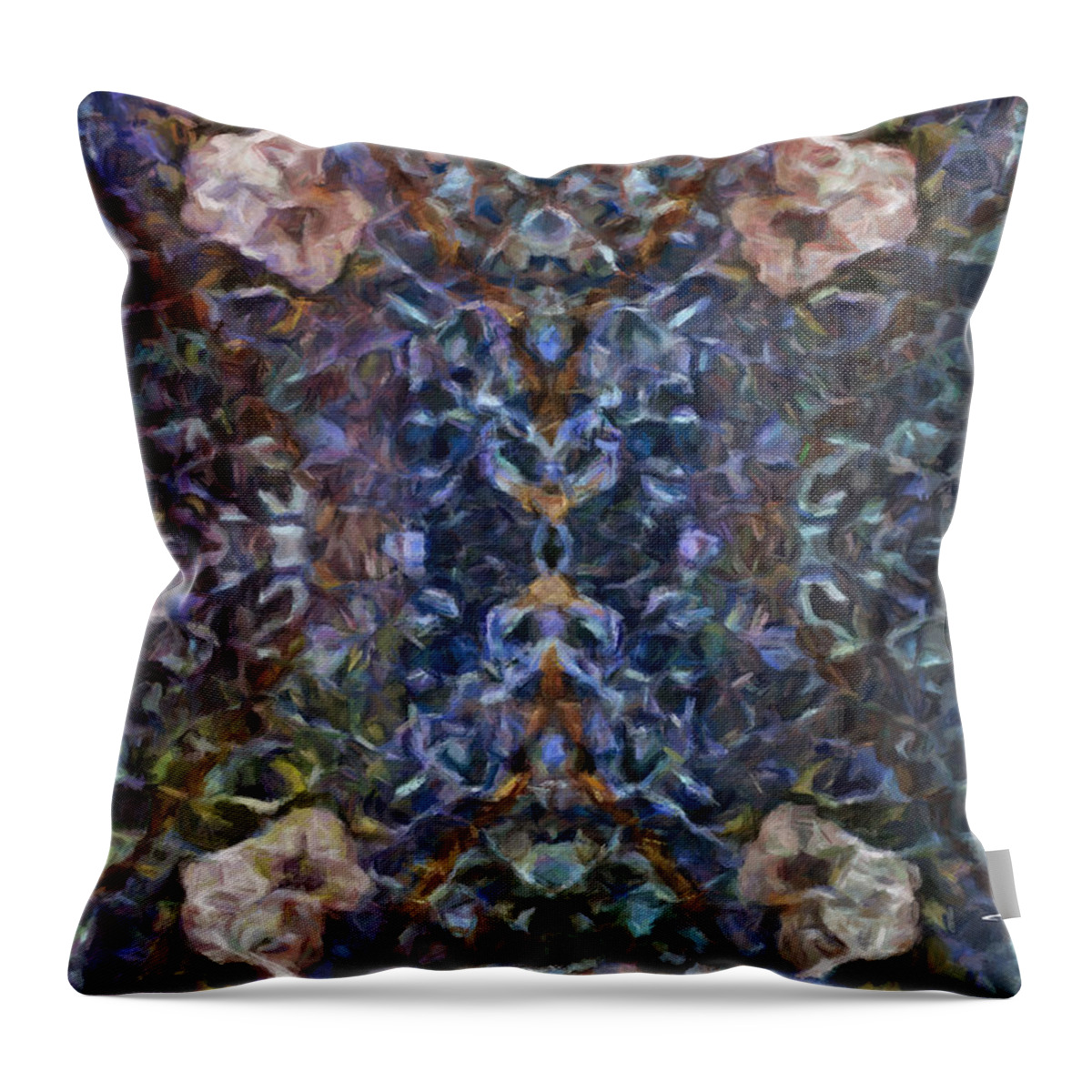  Landscape Throw Pillow featuring the painting Cool Water by Trask Ferrero