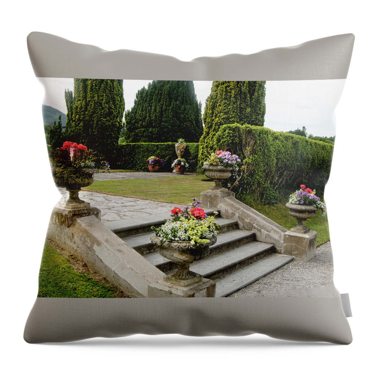 Ireland Throw Pillow featuring the photograph Cornerstones by Edward Shmunes