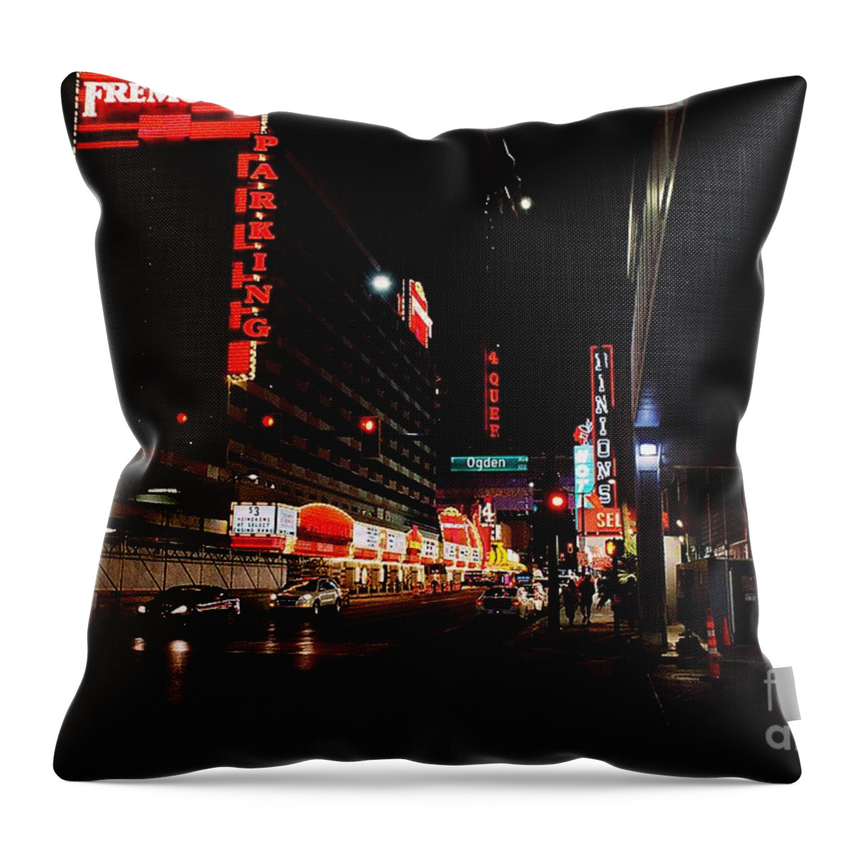  Throw Pillow featuring the photograph Corridor by Rodney Lee Williams