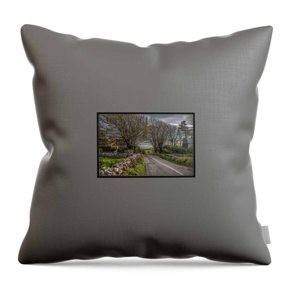 Ireland Throw Pillow featuring the photograph Country Highway by Regina Muscarella