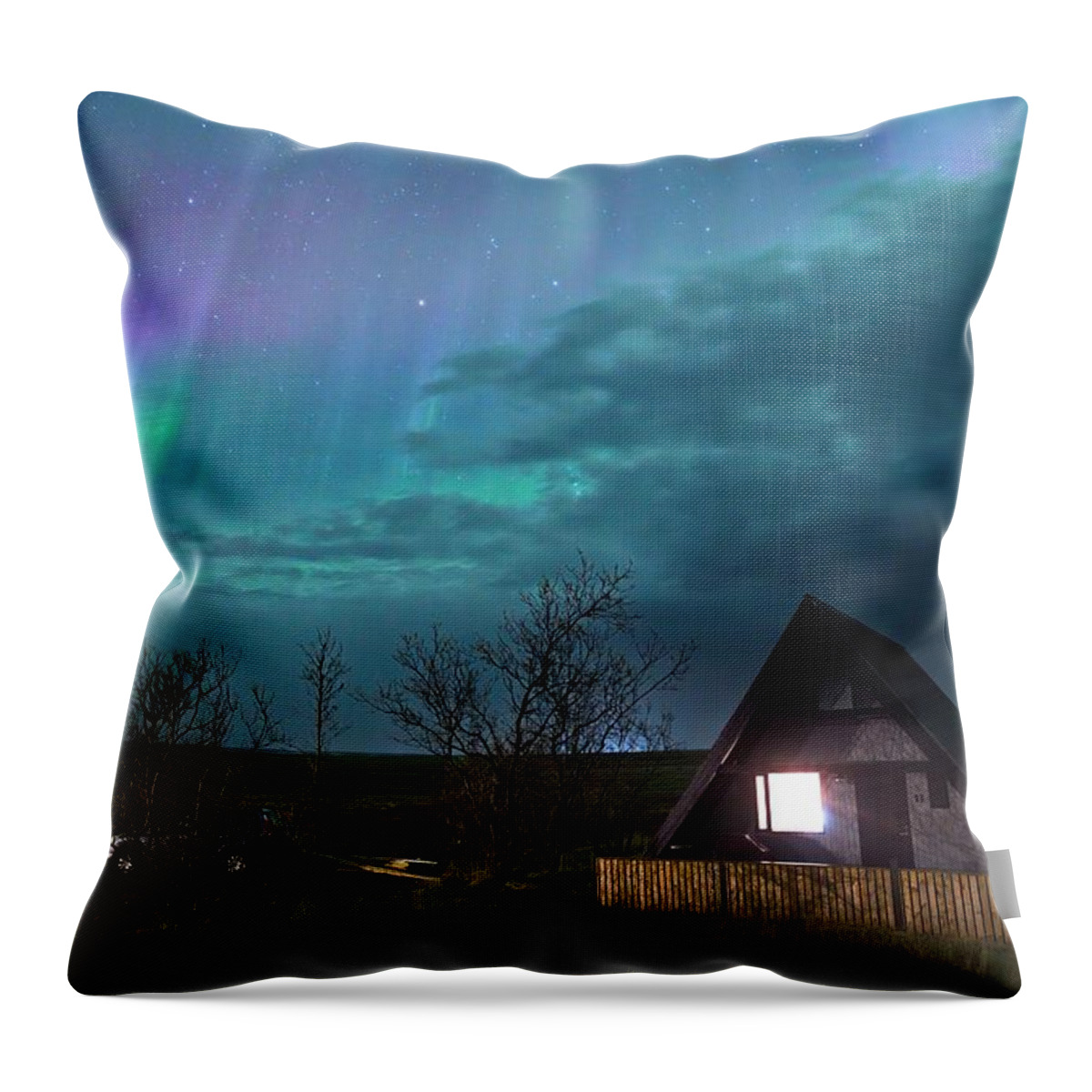 Aurora Throw Pillow featuring the photograph Country Rain by Christopher Mathews
