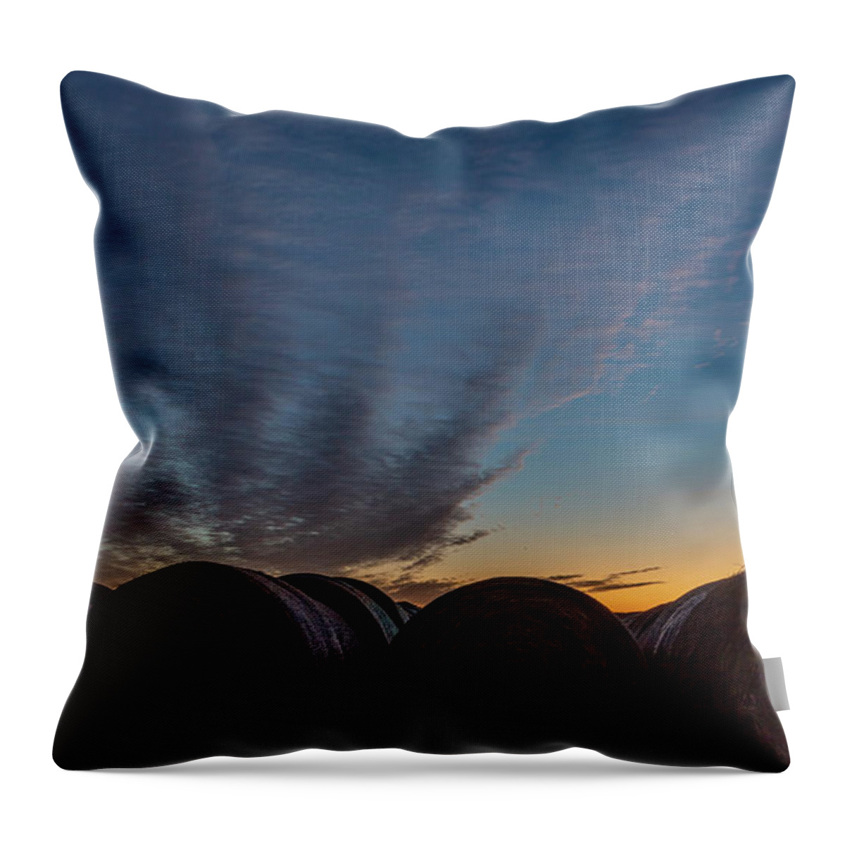 Landscape Throw Pillow featuring the photograph Country Sunrise by Seth Betterly