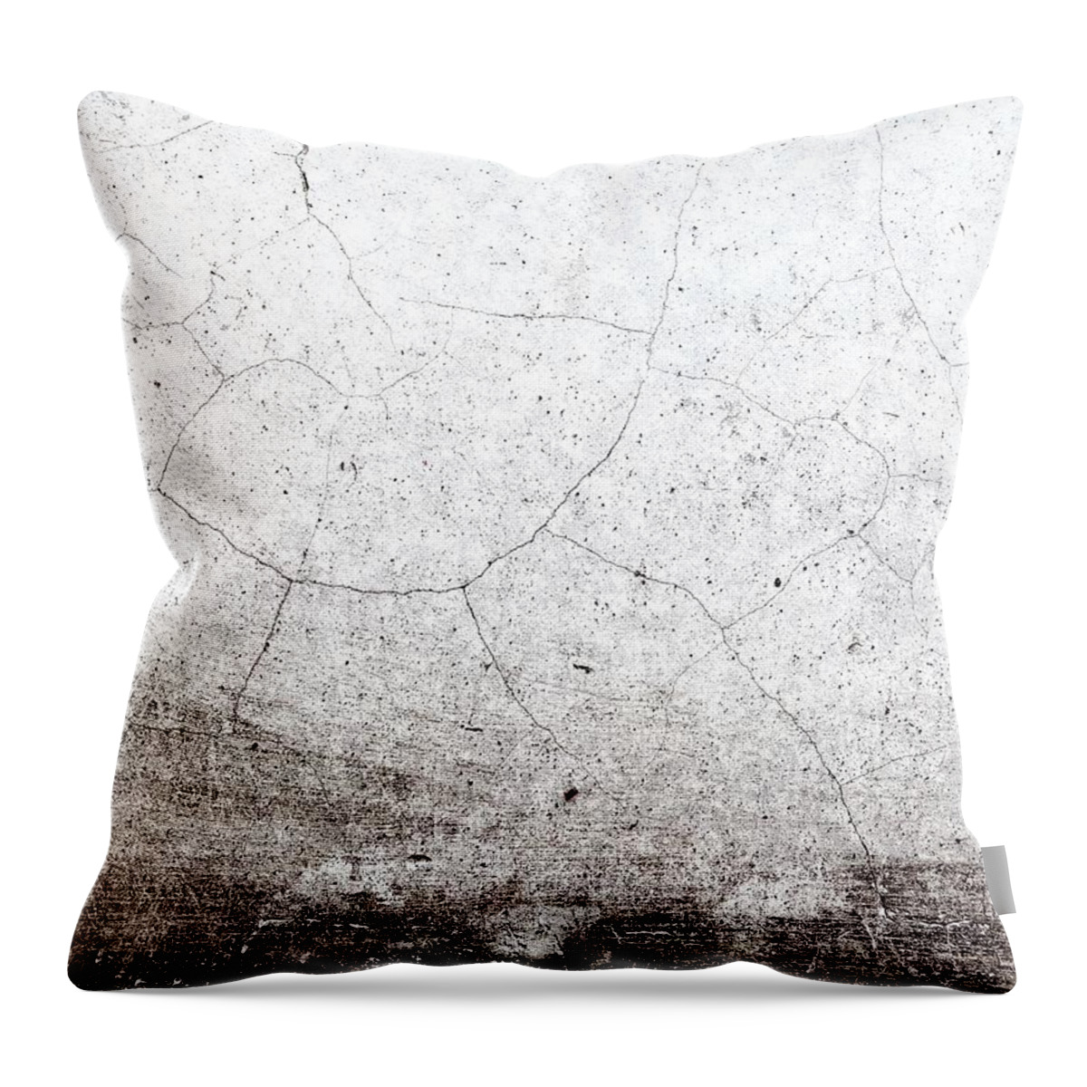 Architecture Throw Pillow featuring the photograph Cracked Wall by Eena Bo