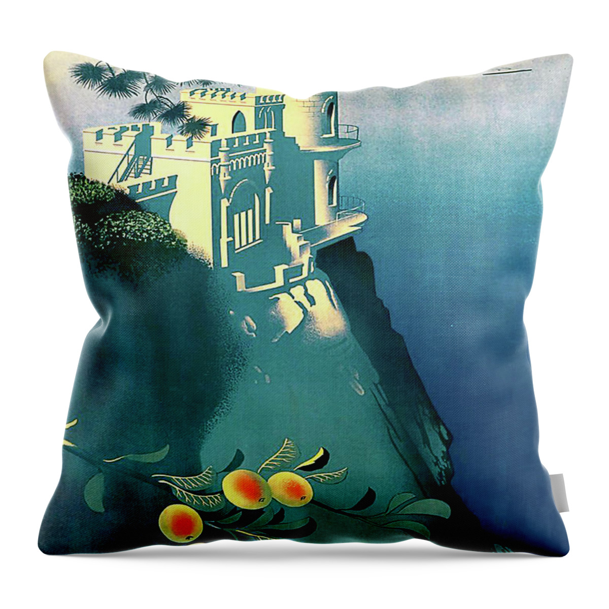 Crimea Throw Pillow featuring the digital art Crimea by Long Shot