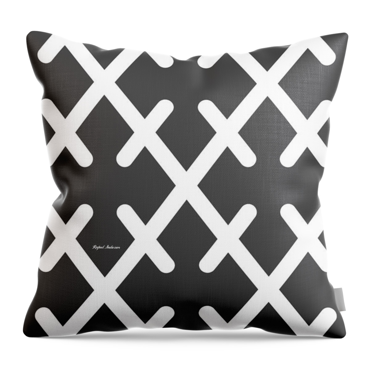 Patterns Throw Pillow featuring the painting Cross Roads by Rafael Salazar