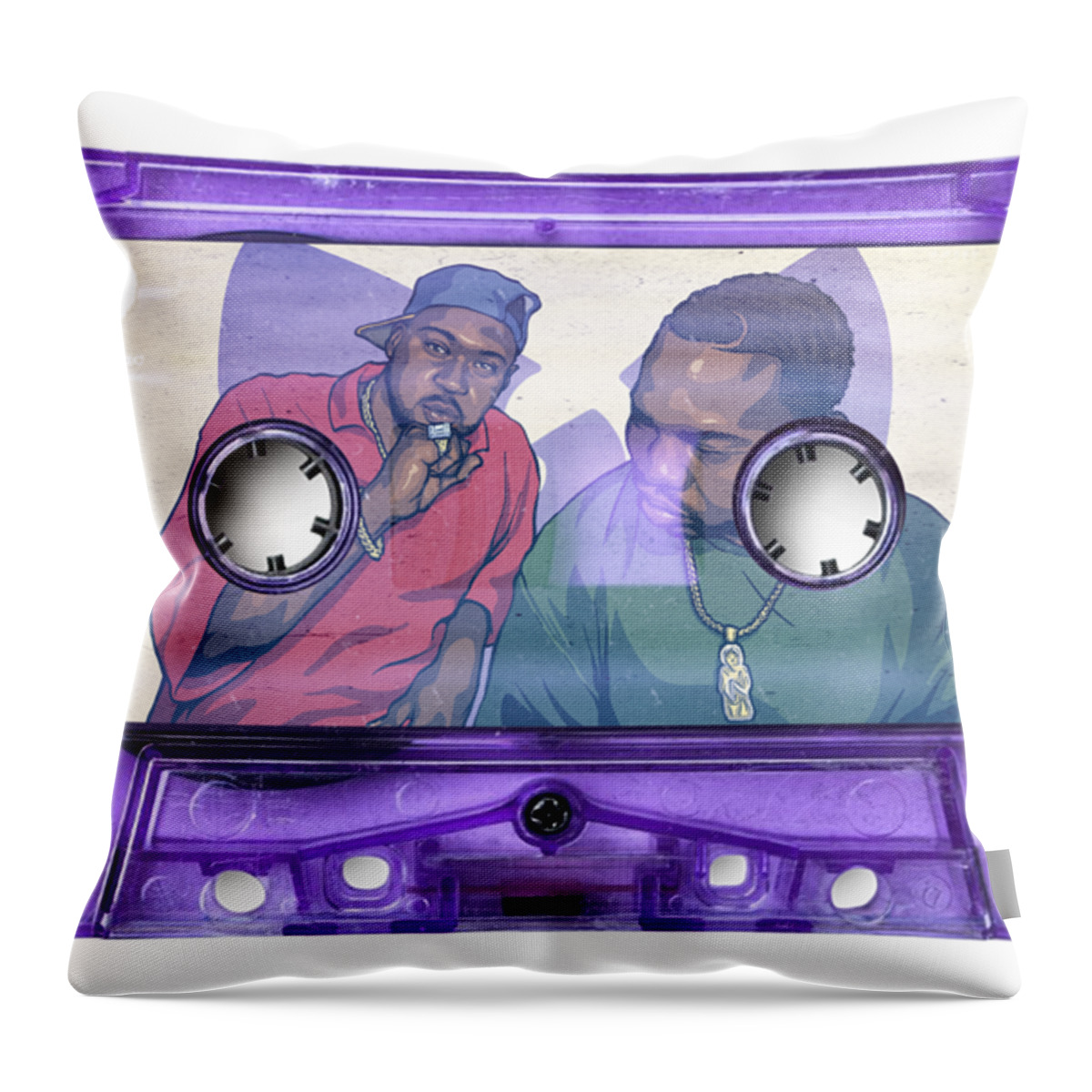 Chef Throw Pillow featuring the drawing Cuban Linx 25 by Miggs The Artist
