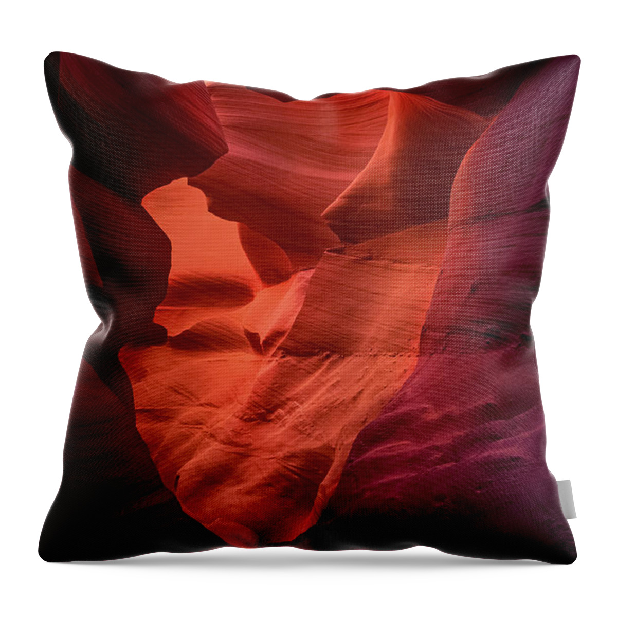 Red Canyon Throw Pillow featuring the photograph Cuore by Marco Crupi