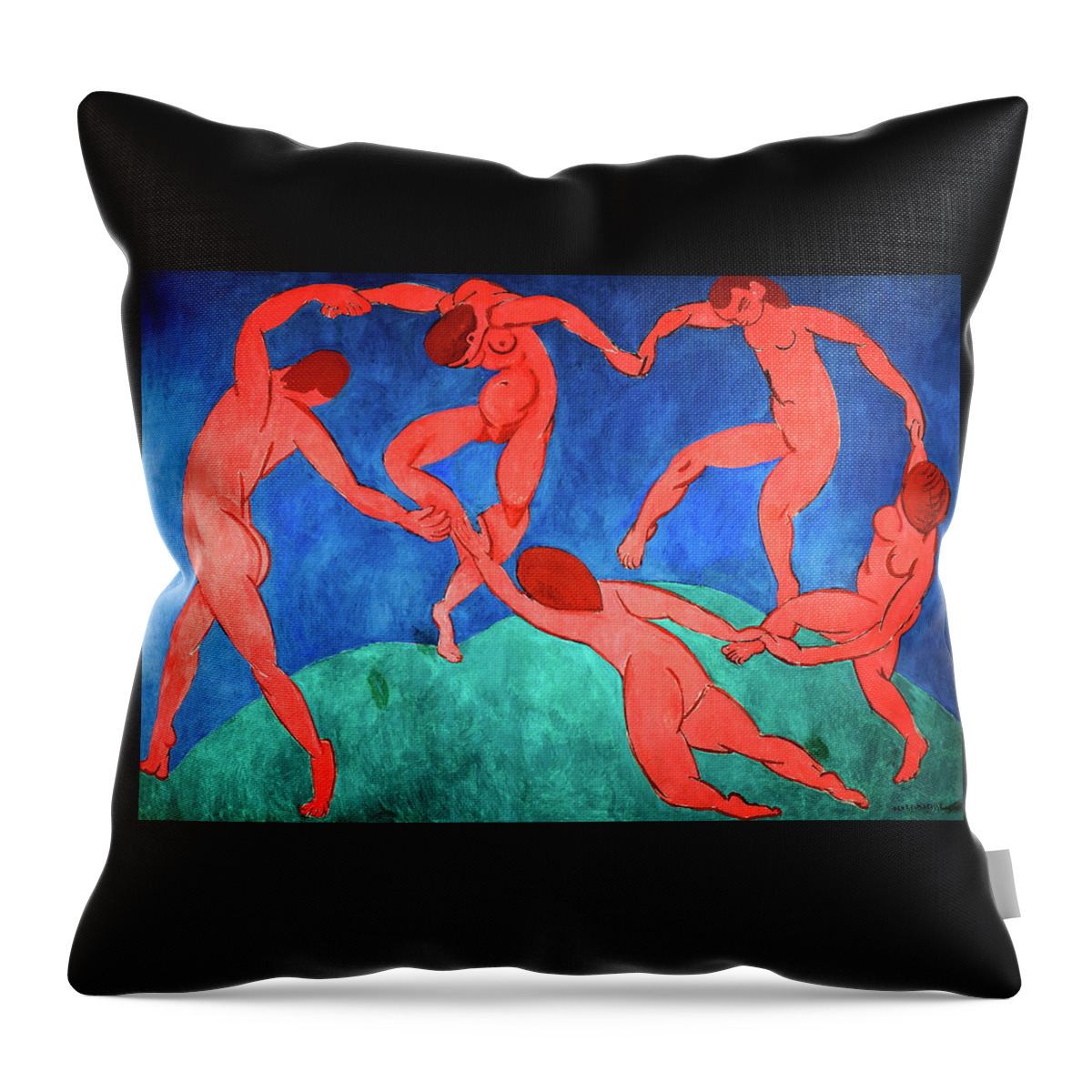 Dance Throw Pillow featuring the painting Dance La Danse by Henri Matisse 1910 by Henri matisse