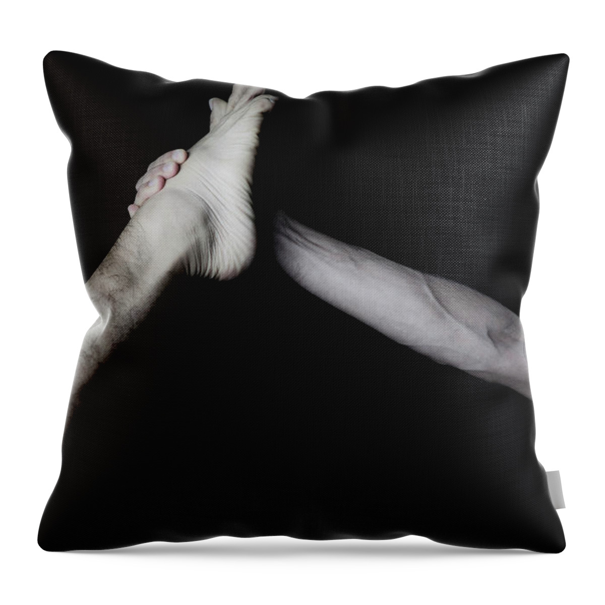 Yoga Throw Pillow featuring the photograph Dancer by Marian Tagliarino
