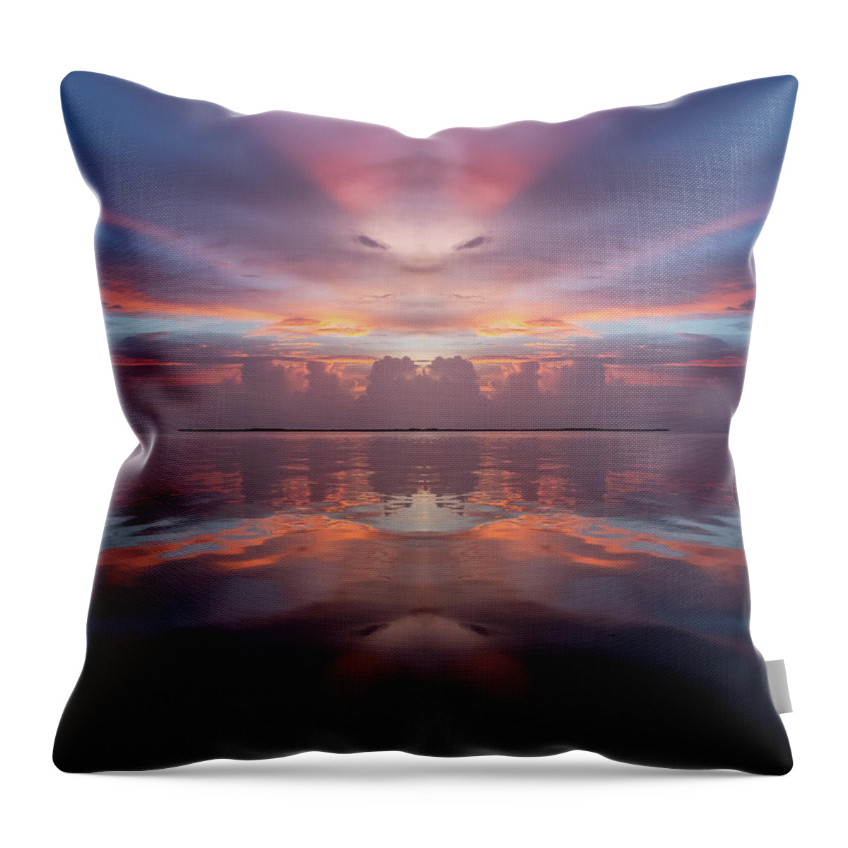From My Kayak Throw Pillow featuring the photograph Dancing Spirit of Florida Bay by Louise Lindsay