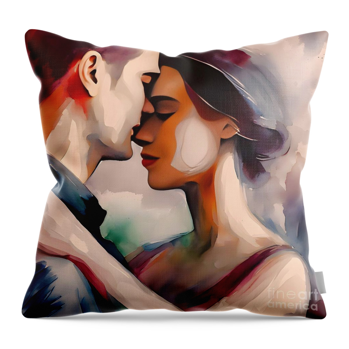 Slow Dance Throw Pillow featuring the digital art Dancing With You by Julie Kaplan