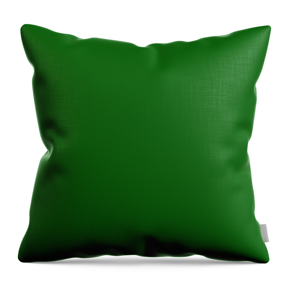 Dark Green Throw Pillow featuring the digital art Dark Green Colour by TintoDesigns
