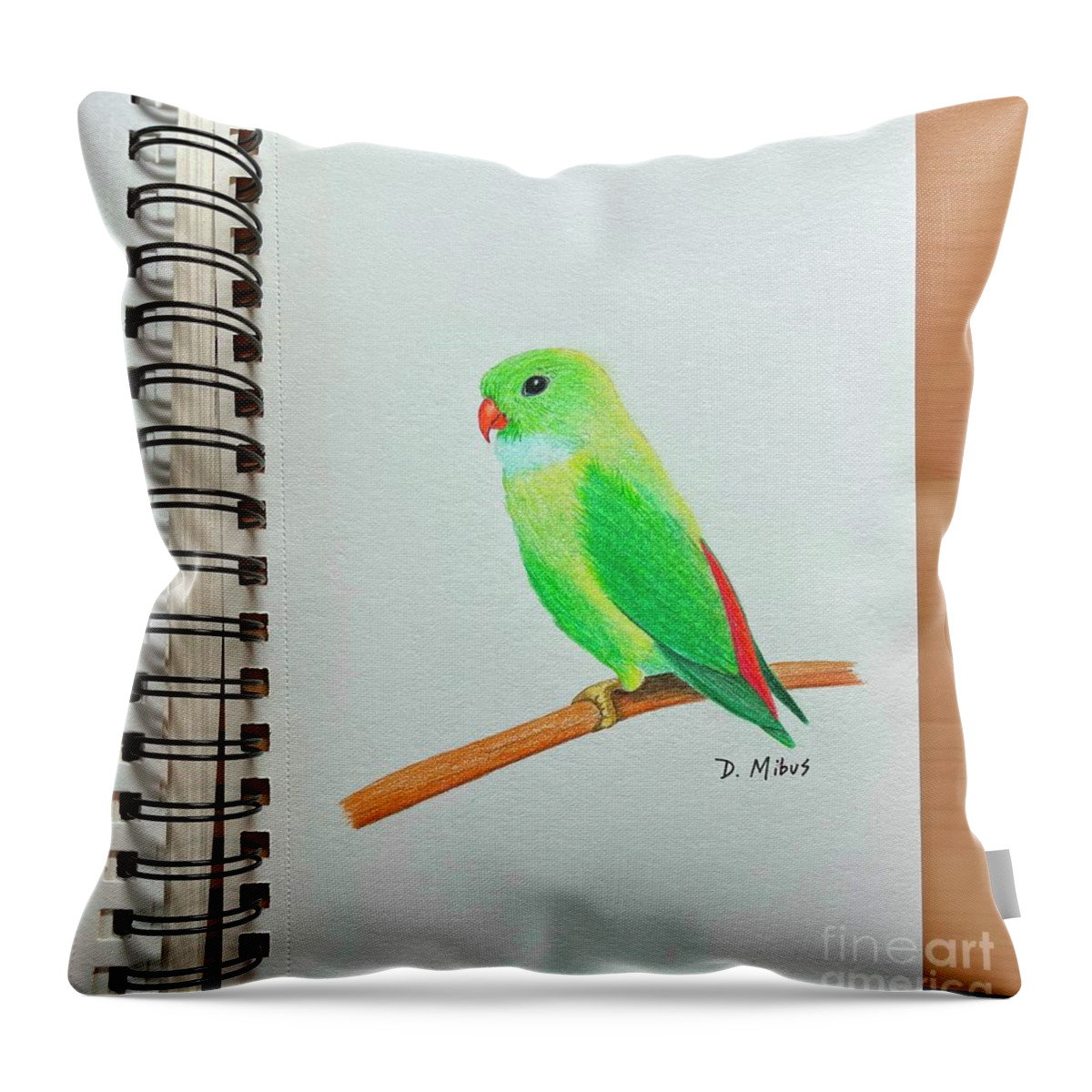  Throw Pillow featuring the digital art Day 109 by Donna Mibus