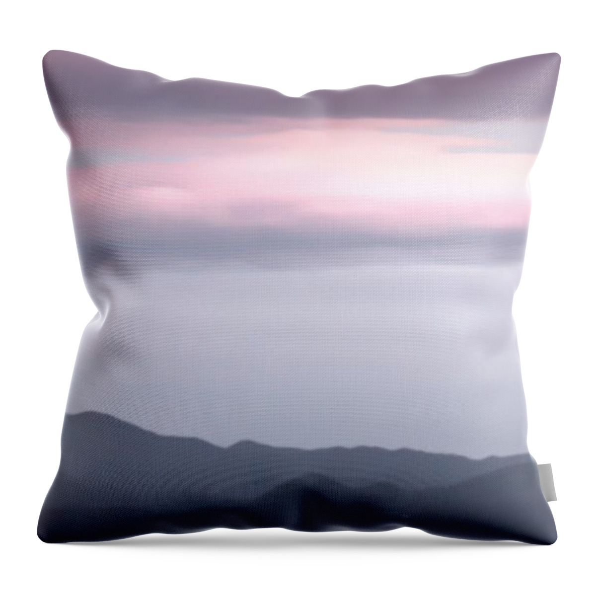 Landscape Throw Pillow featuring the digital art De Seda by Auranatura Art