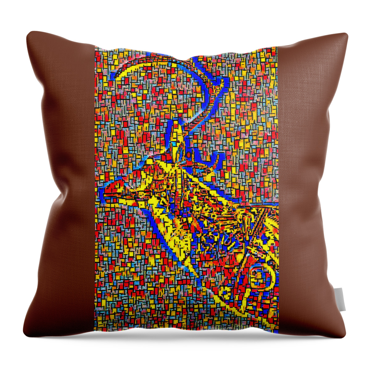 Deer Throw Pillow featuring the digital art Dear Impressions by Ally White