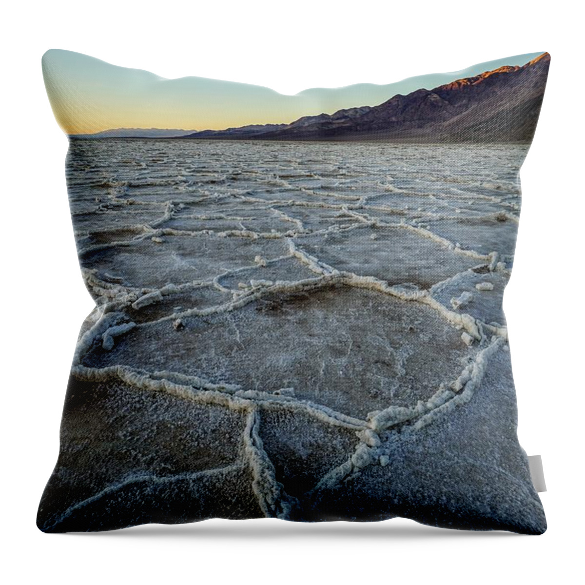 Death Valley Throw Pillow featuring the photograph Death Valley Puzzle by Brett Harvey