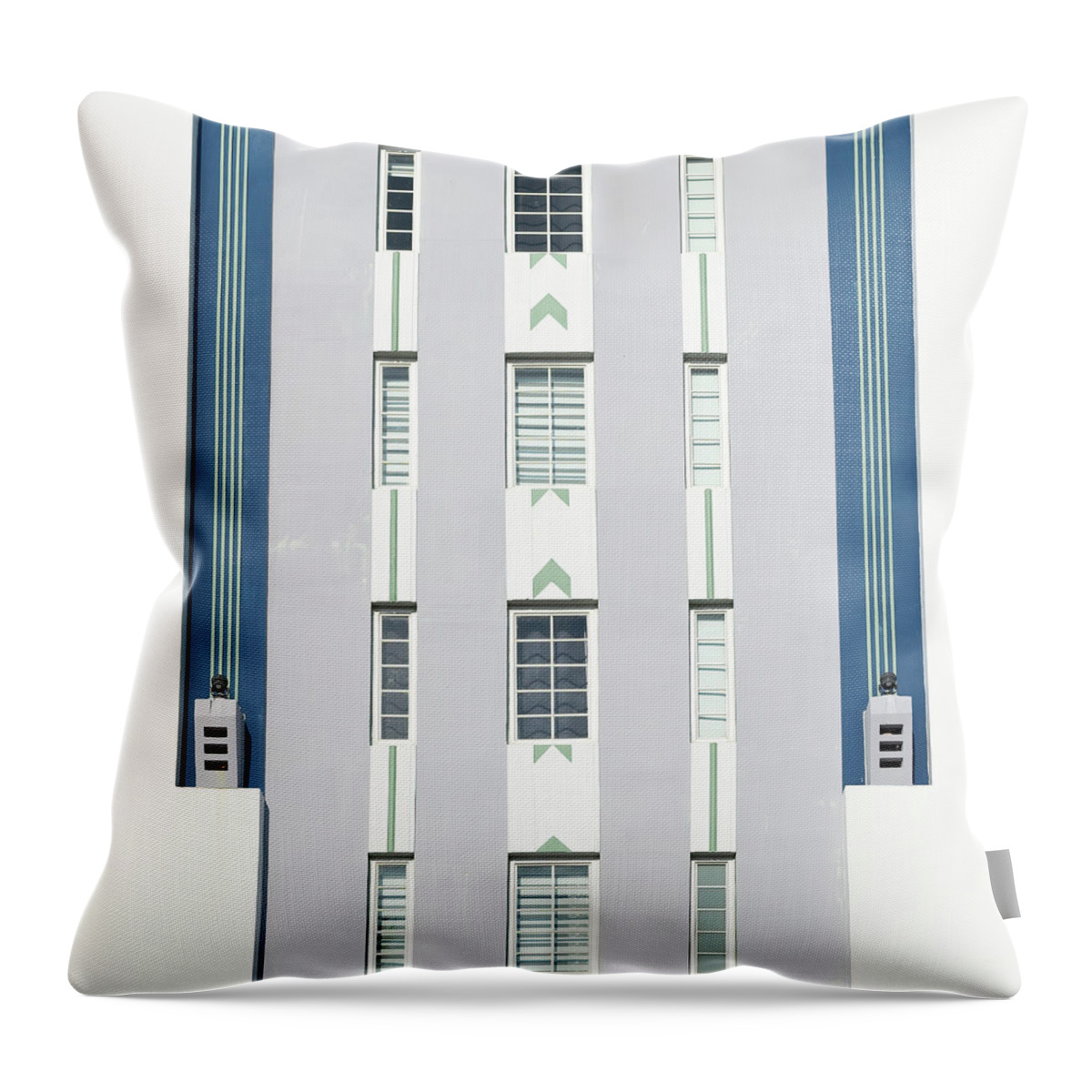 Miami Throw Pillow featuring the photograph Deco 2 by Ryan Weddle