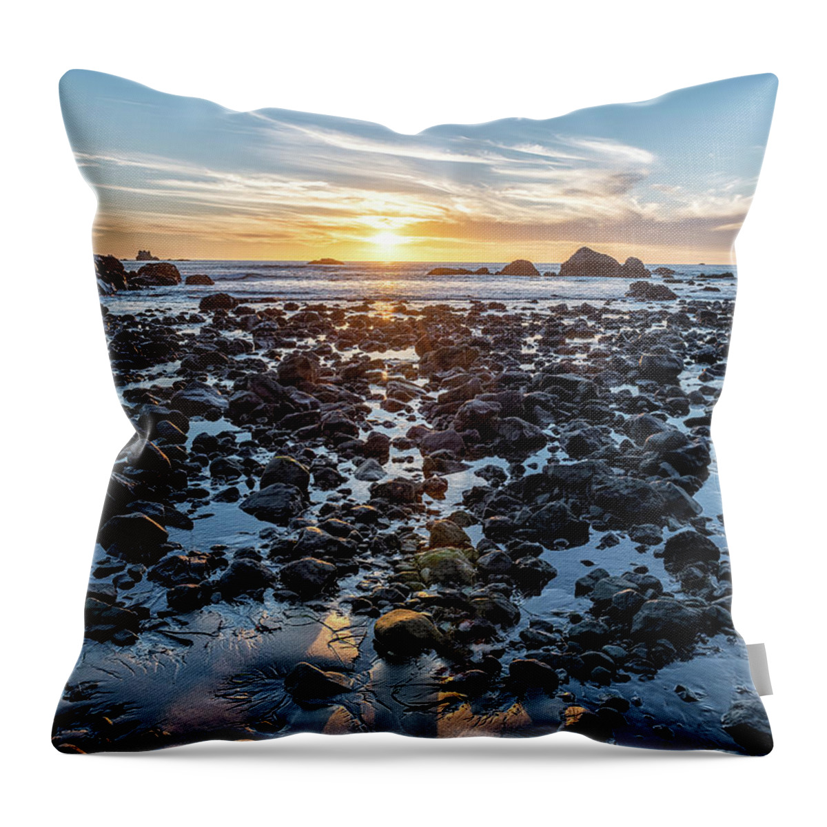 Beach Throw Pillow featuring the photograph DeMartin Beach by Rudy Wilms