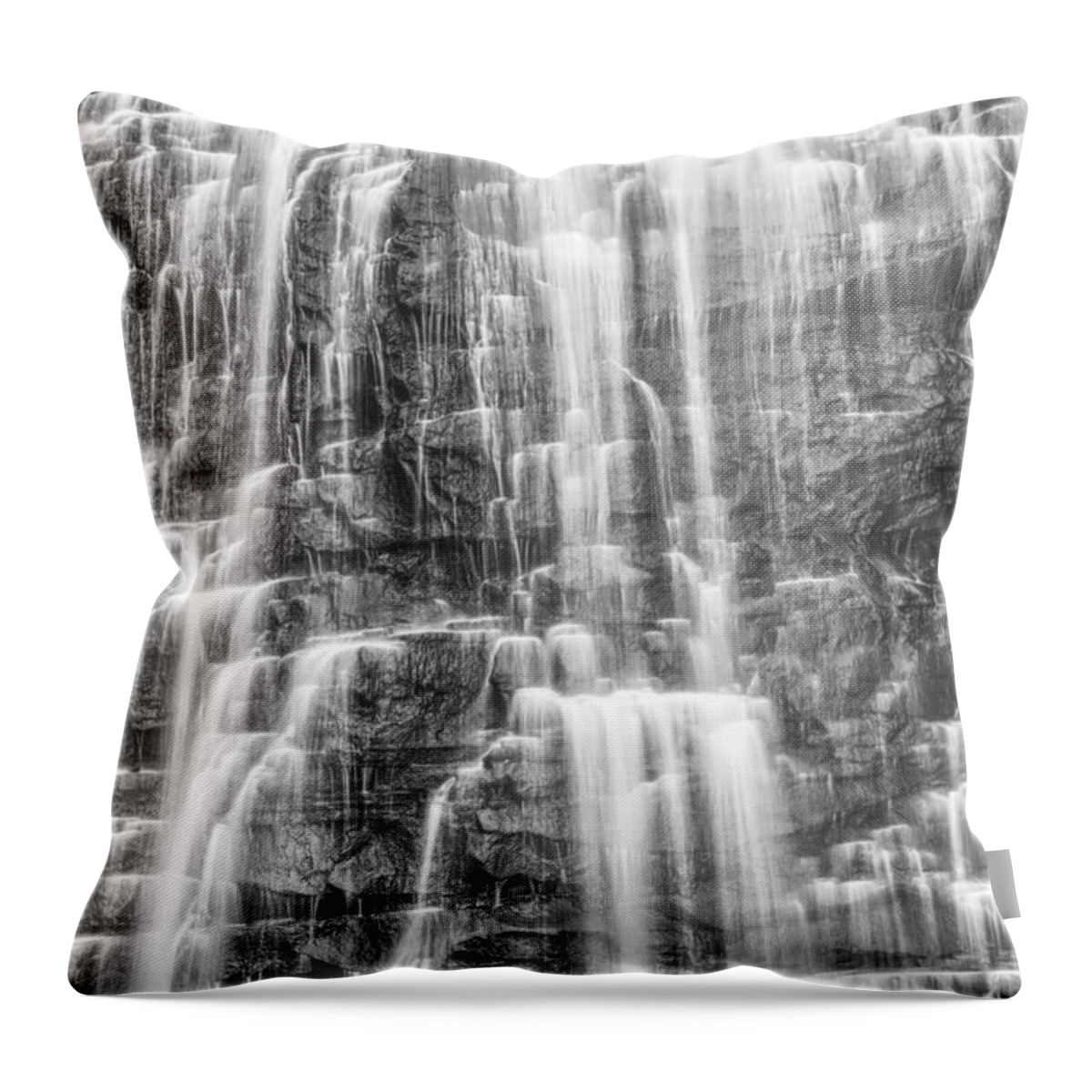 Tennessee Throw Pillow featuring the photograph Denny Cove Falls 9 by Phil Perkins