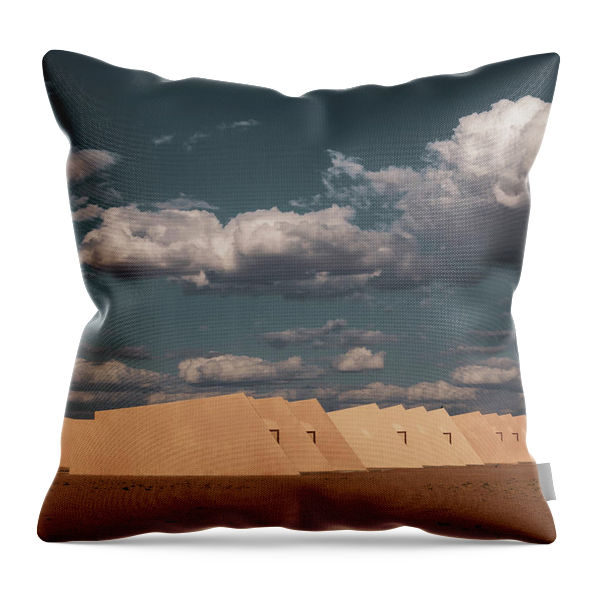 Minimalism Throw Pillow featuring the photograph Desert Architecture by Martin Vorel Minimalist Photography
