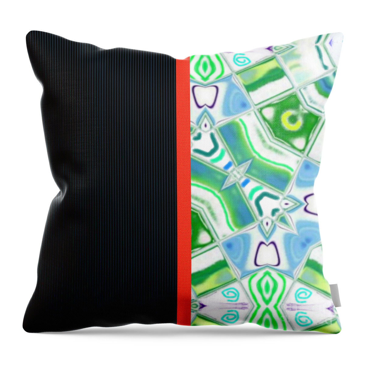 Blue Throw Pillow featuring the digital art DidiDunDid by Designs By L