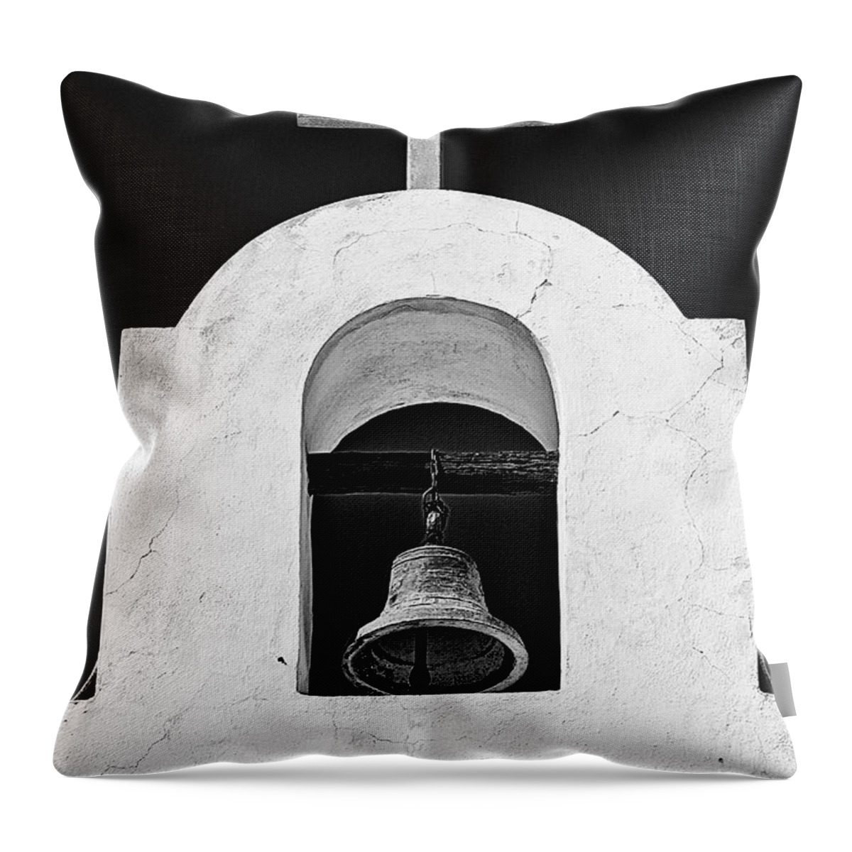 Cross Throw Pillow featuring the photograph Ding Dong by Carmen Kern