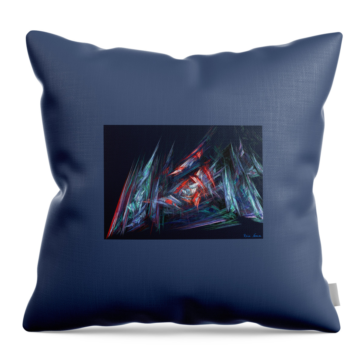  Throw Pillow featuring the digital art Dire Portent by Rein Nomm