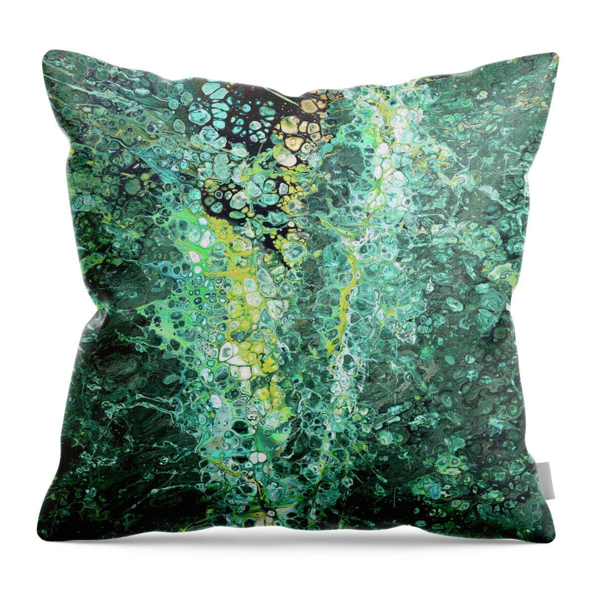  Throw Pillow featuring the painting Disassociate From Anima by Embrace The Matrix
