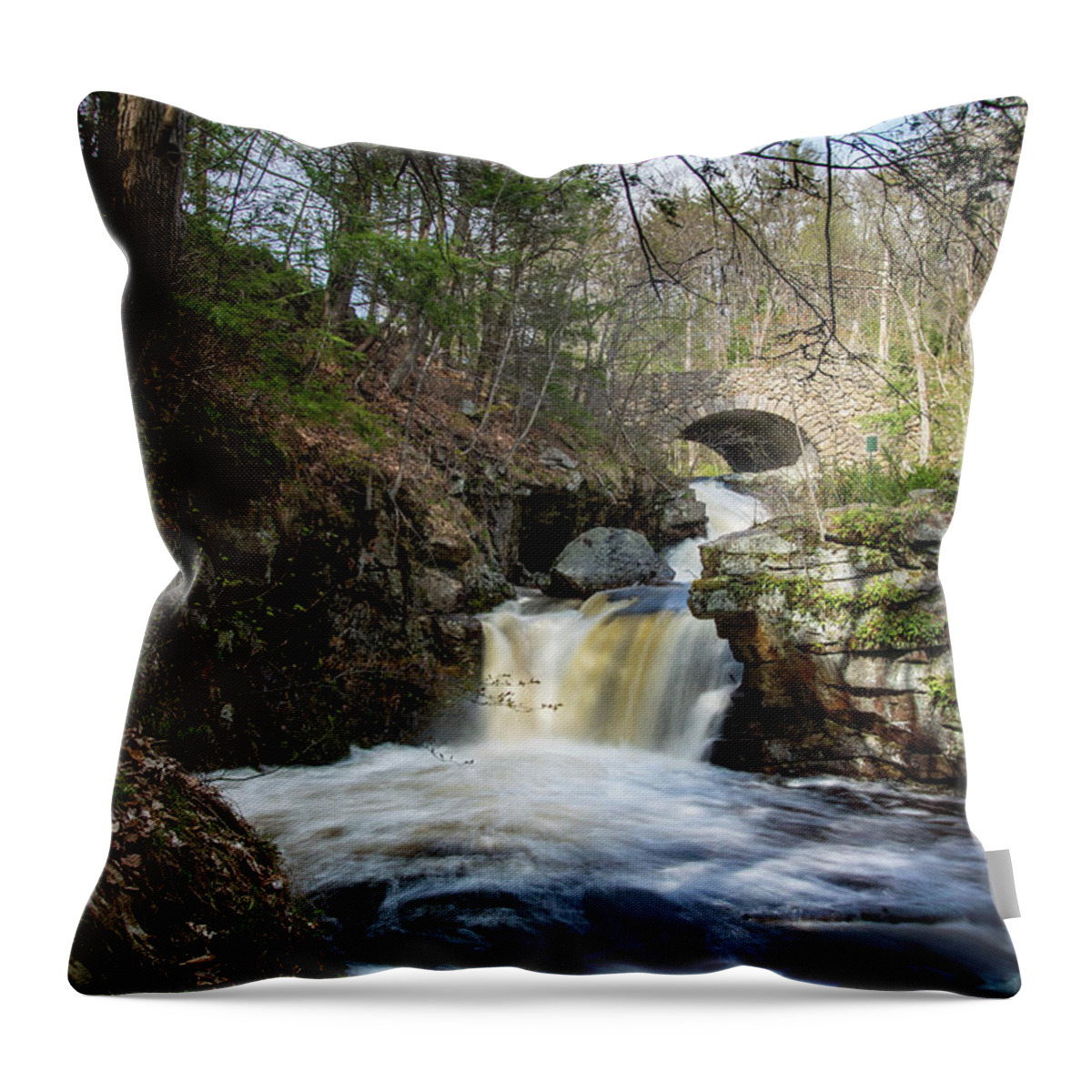 Bolders Throw Pillow featuring the photograph Doane's Falls 1 by Dimitry Papkov