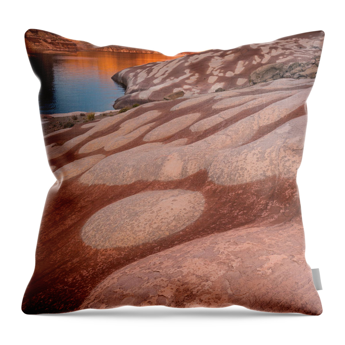 Bradley Cove Throw Pillow featuring the photograph Dots by Peter Boehringer